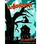 Graphiste Freelance Nice Design Affiche pour une soirée d'Halloween